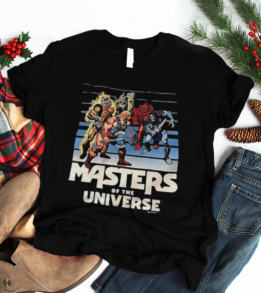 Masters Of The Universe He Man And Skeletor Battle Scene T-Shirt