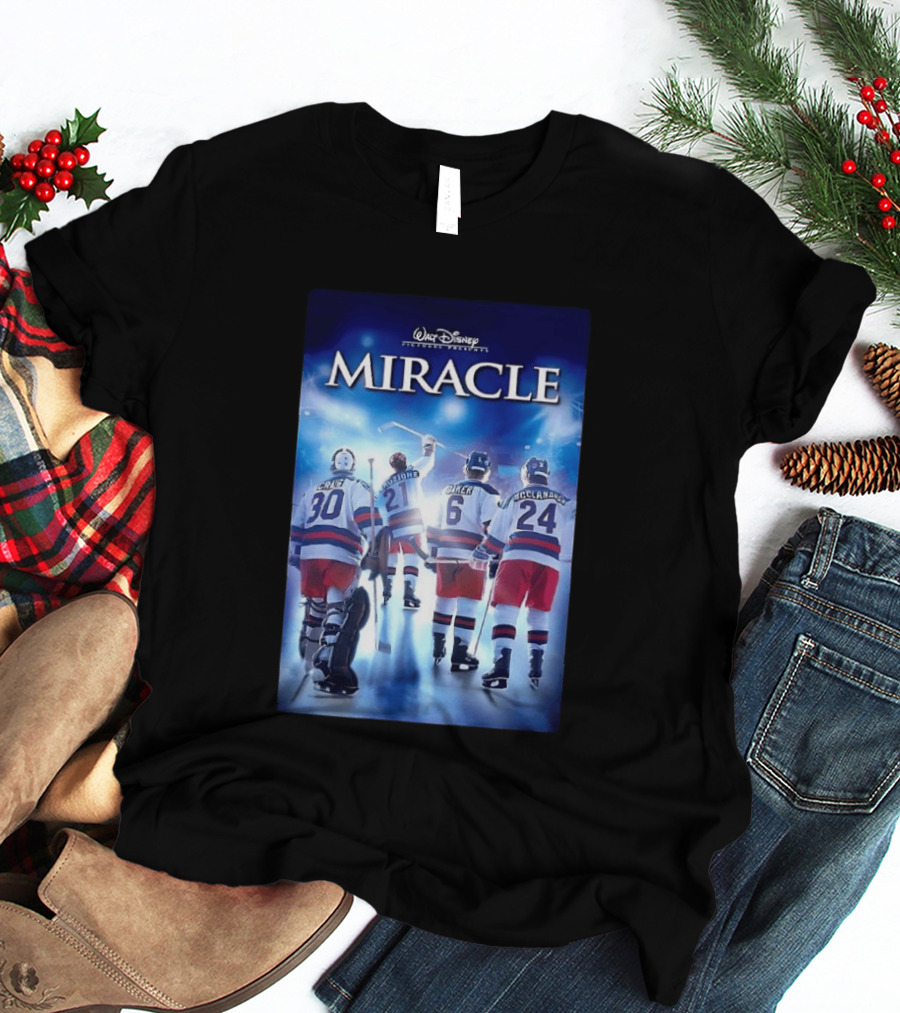 Walt Disney Pictures Presents Miracle NHL Craig Eruzione Baker McClanahan T-Shirt