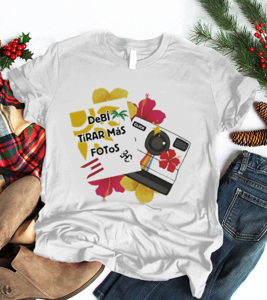 Debi Tirar Mas Fotos Camera Puerto Rico Hibiscus Tropical Blossom T-Shirt