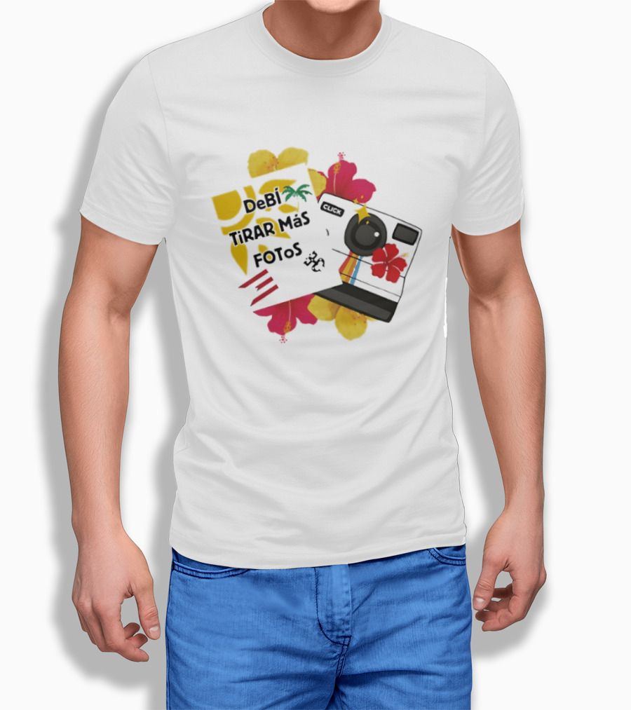 Debi Tirar Mas Fotos Camera Puerto Rico Hibiscus Tropical Blossom T-Shirt