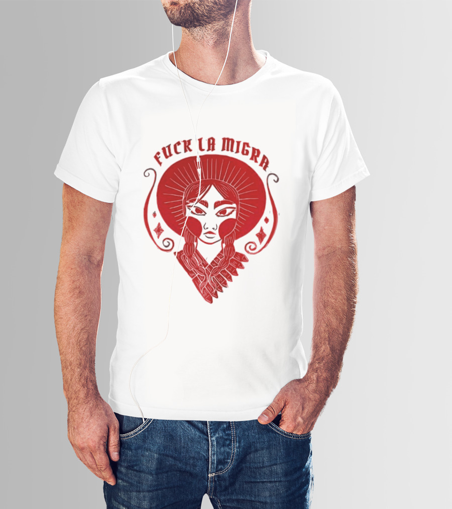 Fuck LA Migra Bold Red Empowerment T-Shirt
