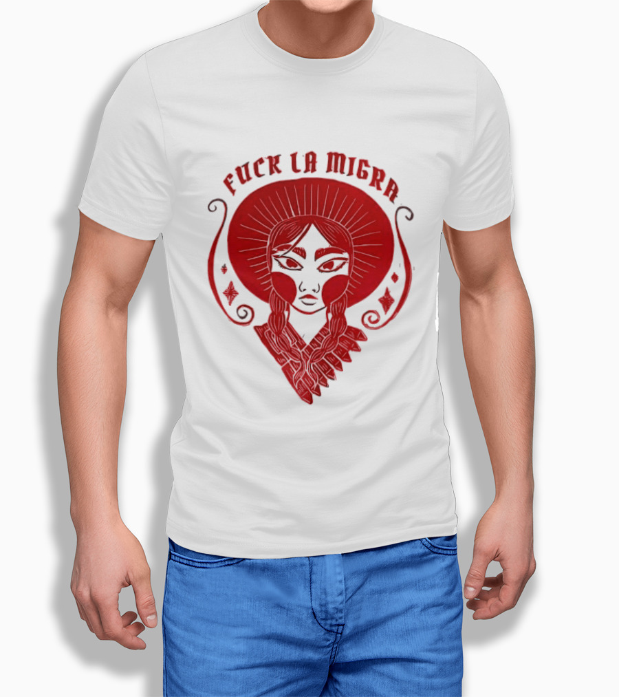 Fuck LA Migra Bold Red Empowerment T-Shirt