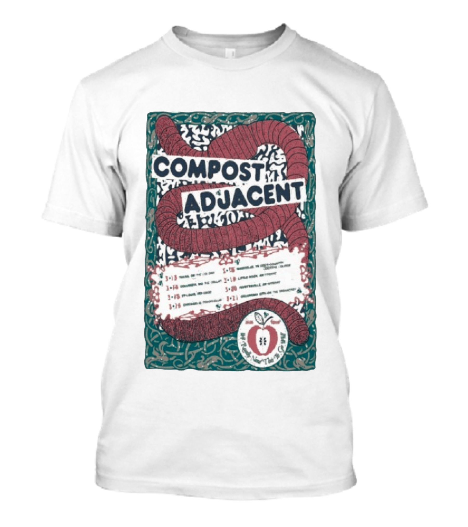 Compost Adjacent Worm Band Tour 2026 Unique Dates Featuring Nine Cities And Special T-Shirt