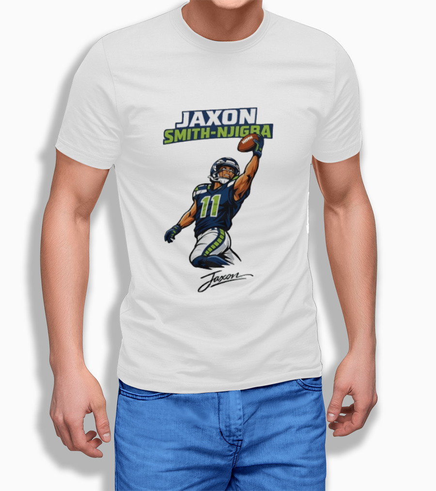 Jaxon Smith Njigba Seattle Football Catch Seahawks Number 11 T-Shirt