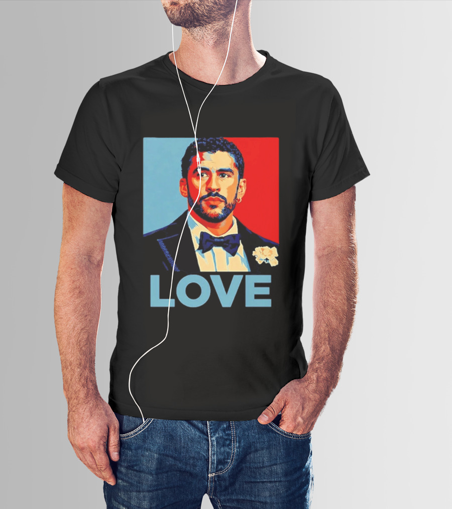 Bad Bunny LOVE Puerto Rico Super Benito T-Shirt