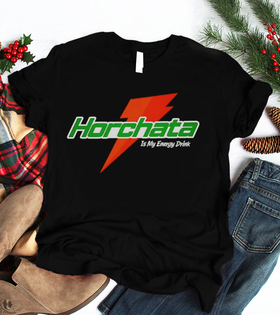 Horchata Is My Energy Drink Lightning Bolt T-Shirt