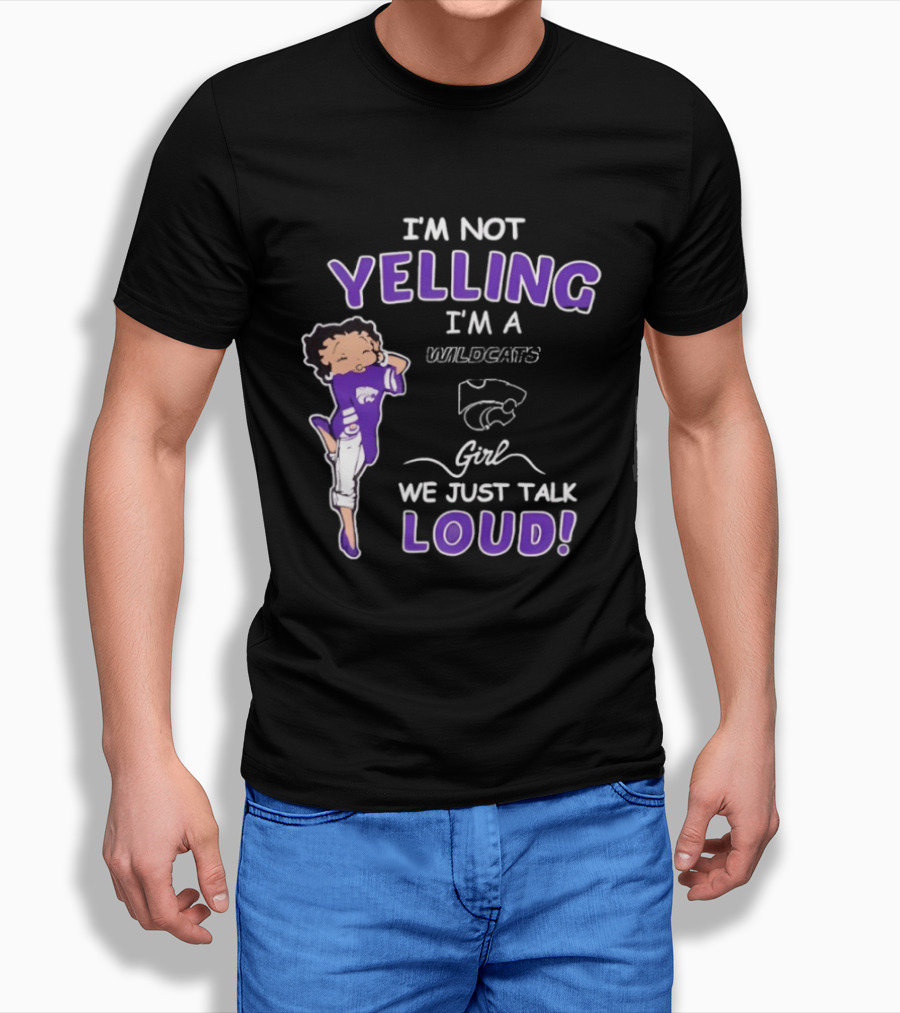 Kansas State Wildcats Girl We Just Talk Loud Iconic Fan Spirit T-Shirt