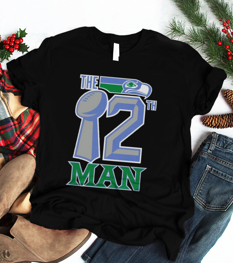The 12th Man Seattle Bird Fan Football T-Shirt