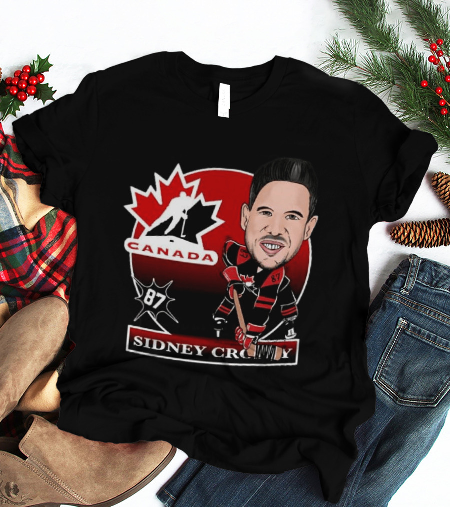Sidney Crosby Canada Hockey Caricature Number 87 T-Shirt