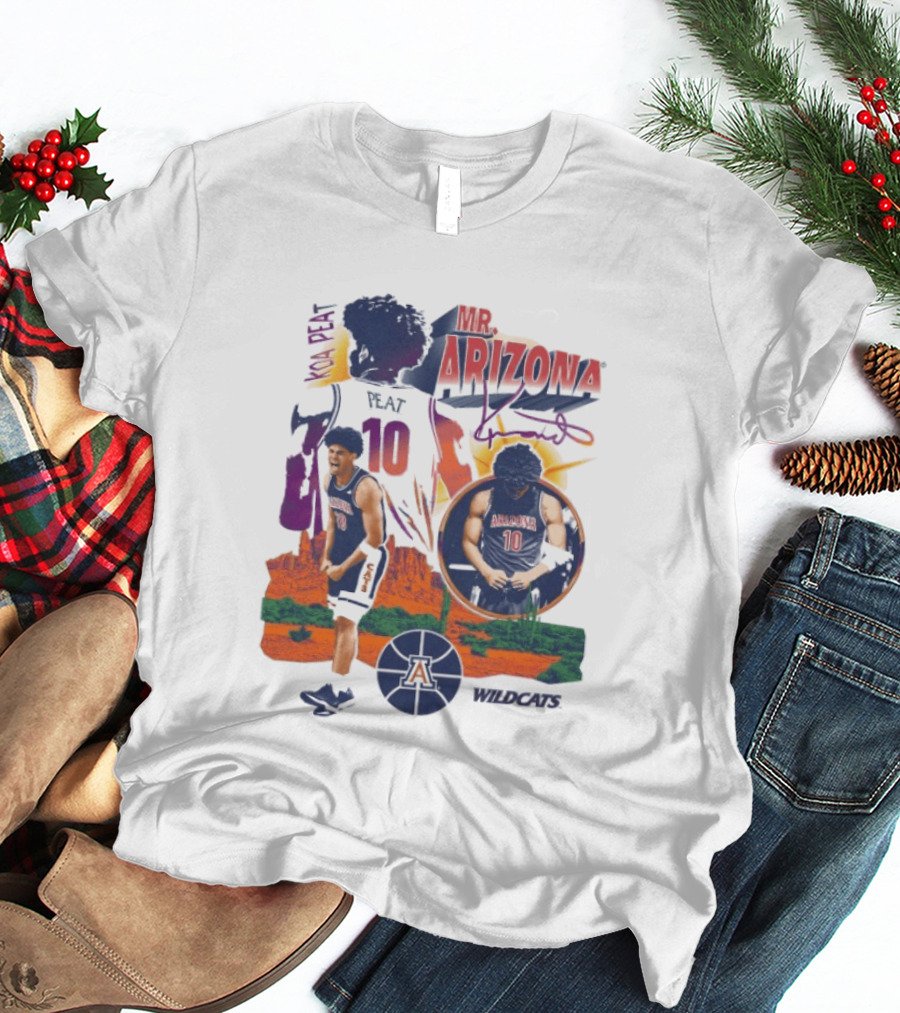 Koa Peat Mr Arizona Wildcats Number 10 Basketball T-Shirt