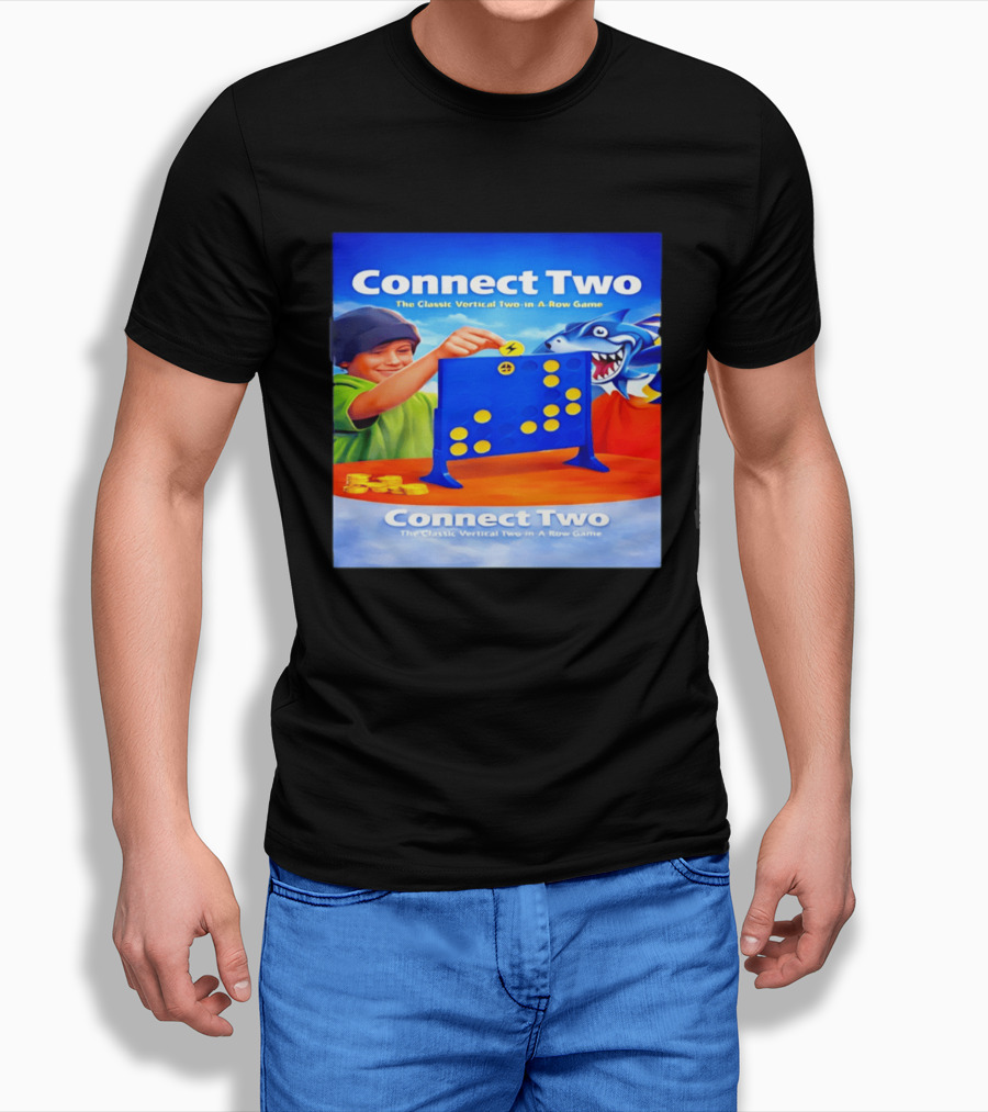 Connect Two The Classic Vertical Two In A Row Game T-Shirt