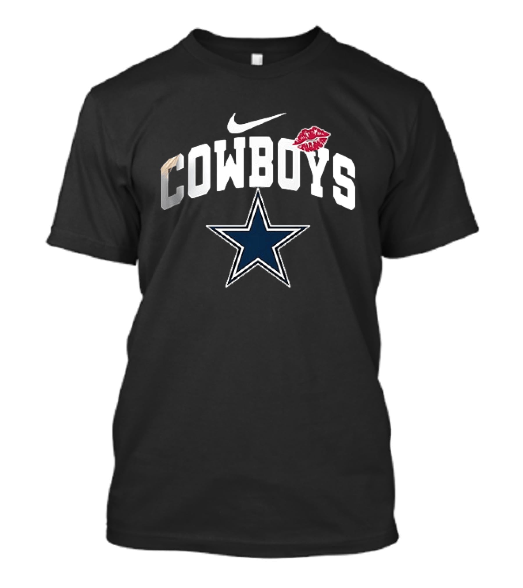 Nike Cowboys Star Kiss Lips Dallas T-Shirt