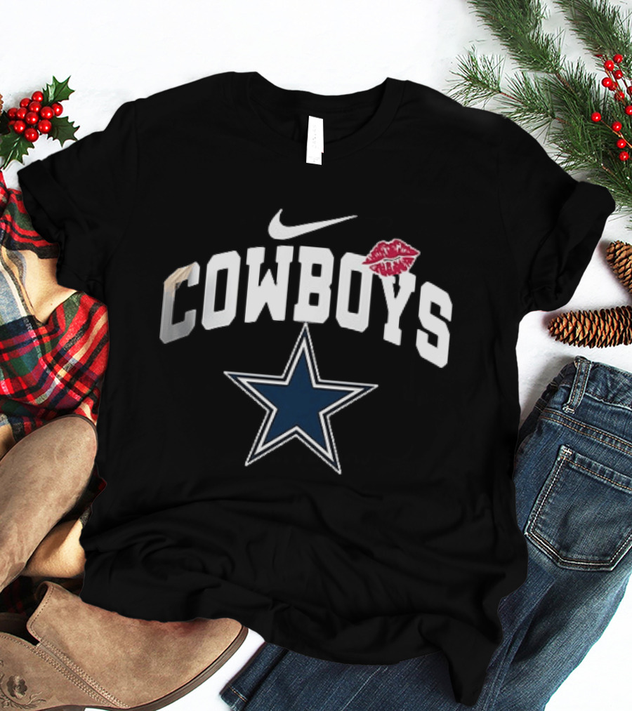 Nike Cowboys Star Kiss Lips Dallas T-Shirt