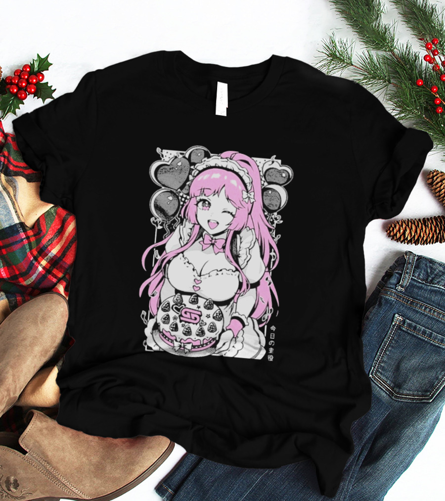 Gamer Supps Waifu Birthday Girl 10th Anniversary Celebration T-Shirt