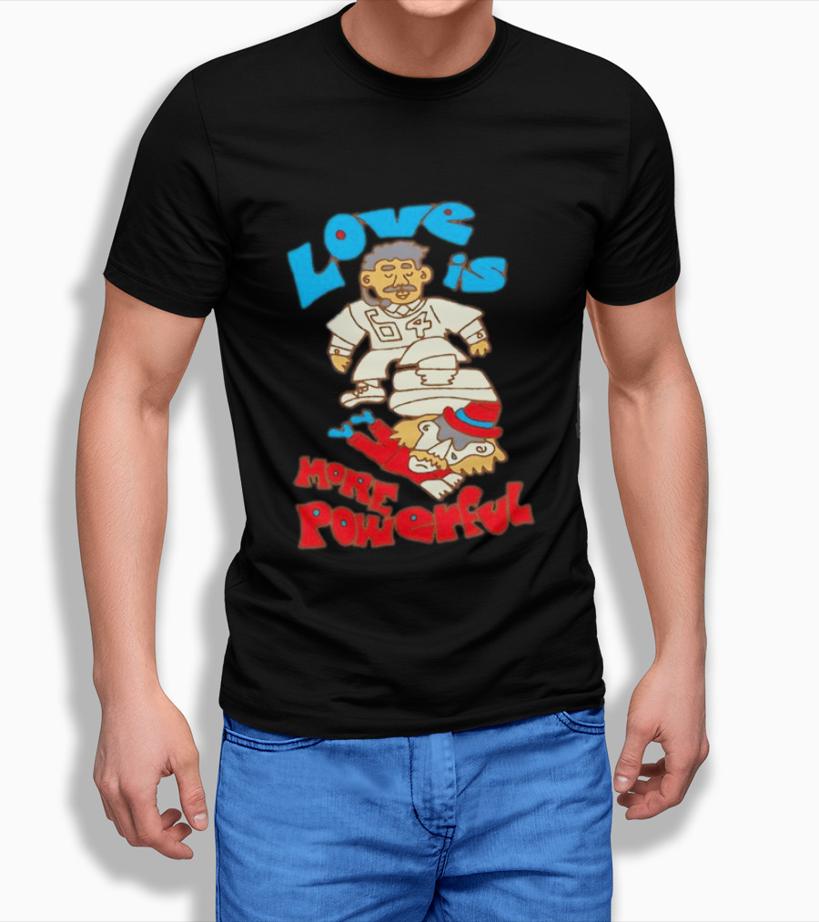Love Is More Powerful Sam Lane 04 Football Tackle Cartoon T-Shirt
