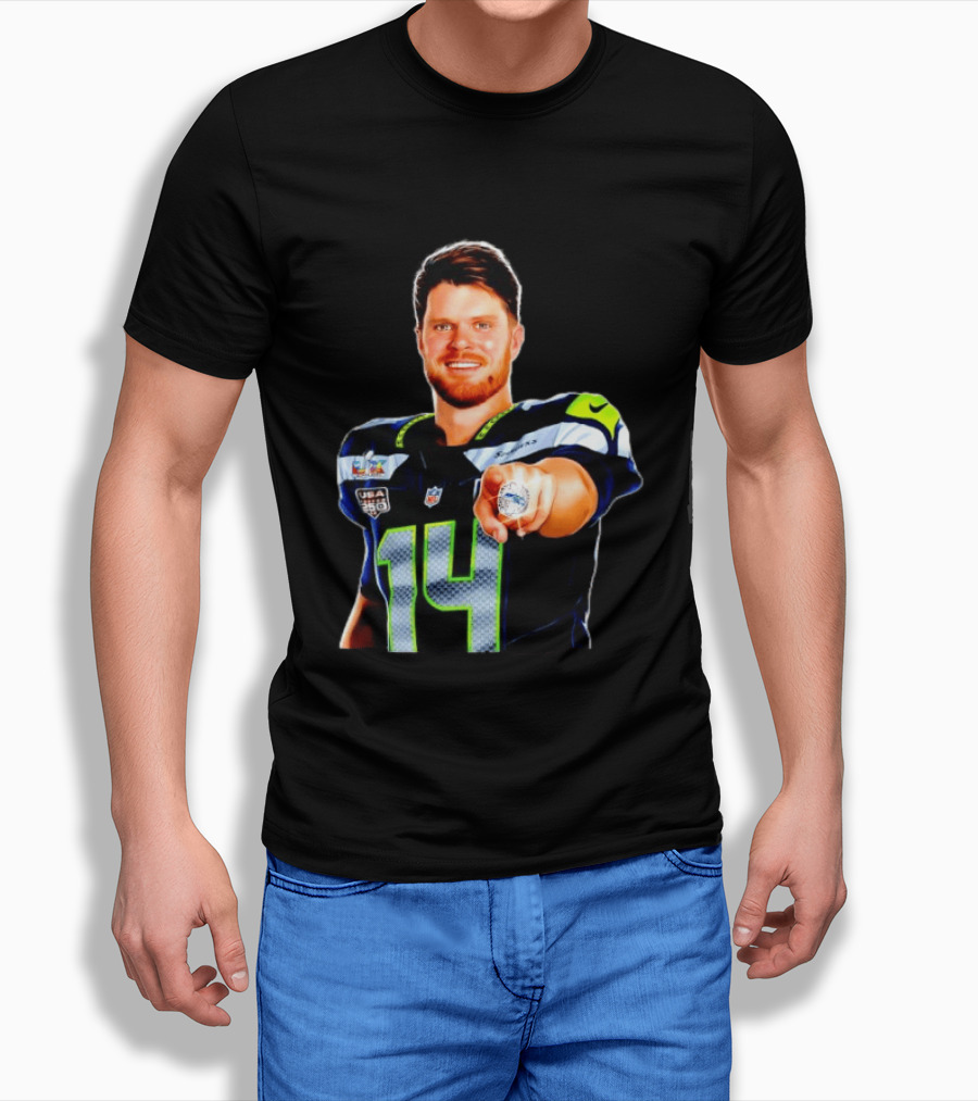 Seahawks Sam Darnold Champions Ring USA 150 NFL Honors T-Shirt