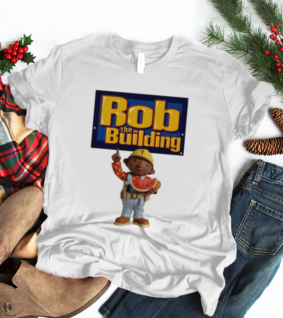Rob The Building Watermelon Character Fun T-Shirt