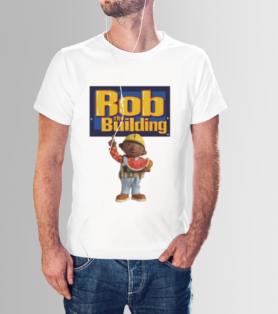 Rob The Building Watermelon Character Fun T-Shirt