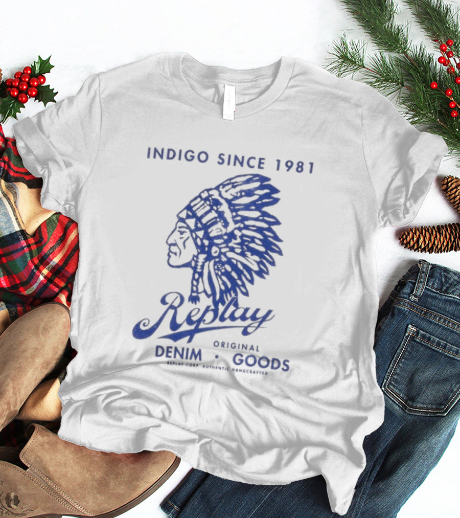 Indigo Since 1981 Replay Original Denim Goods T-Shirt