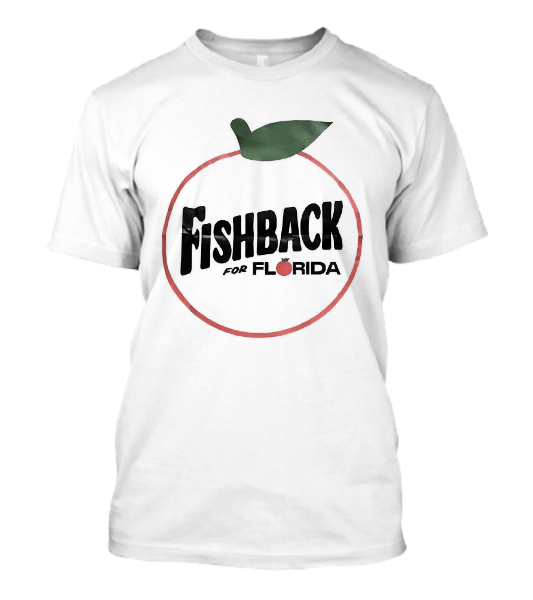 Fishback For Florida Tomato Outline With Leaf T-Shirt