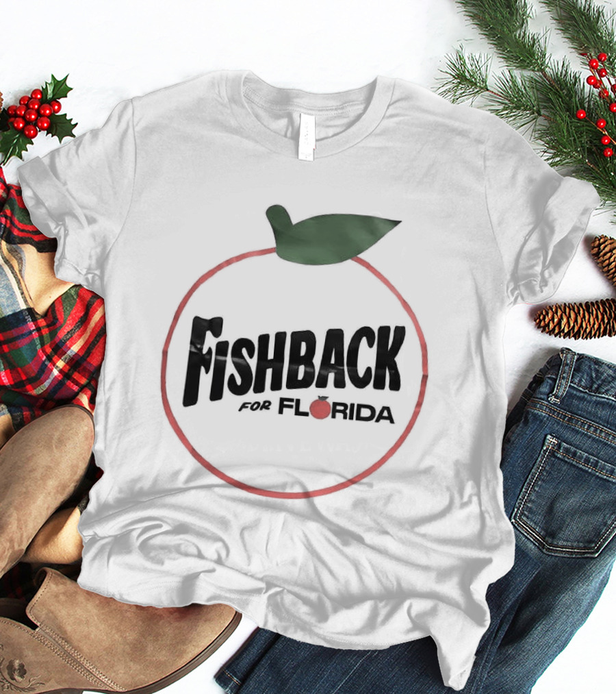 Fishback For Florida Tomato Outline With Leaf T-Shirt