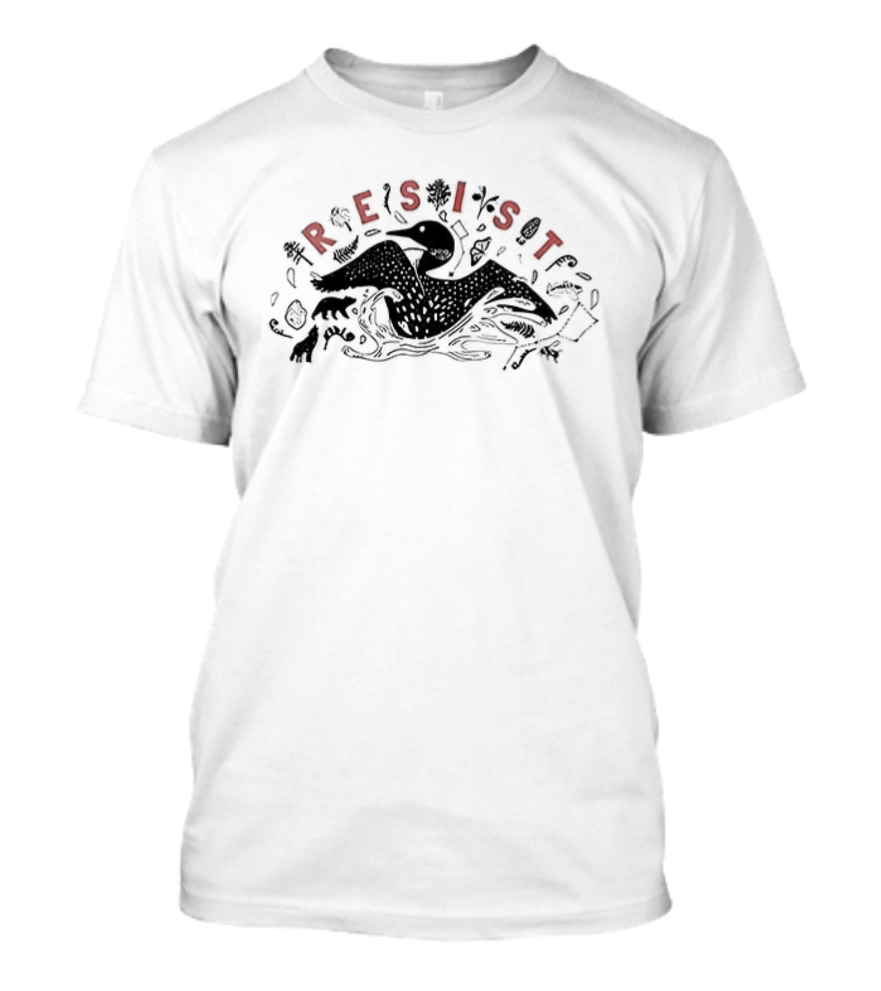 Minnesota Loon Resist Wildlife Conservation Advocate T-Shirt