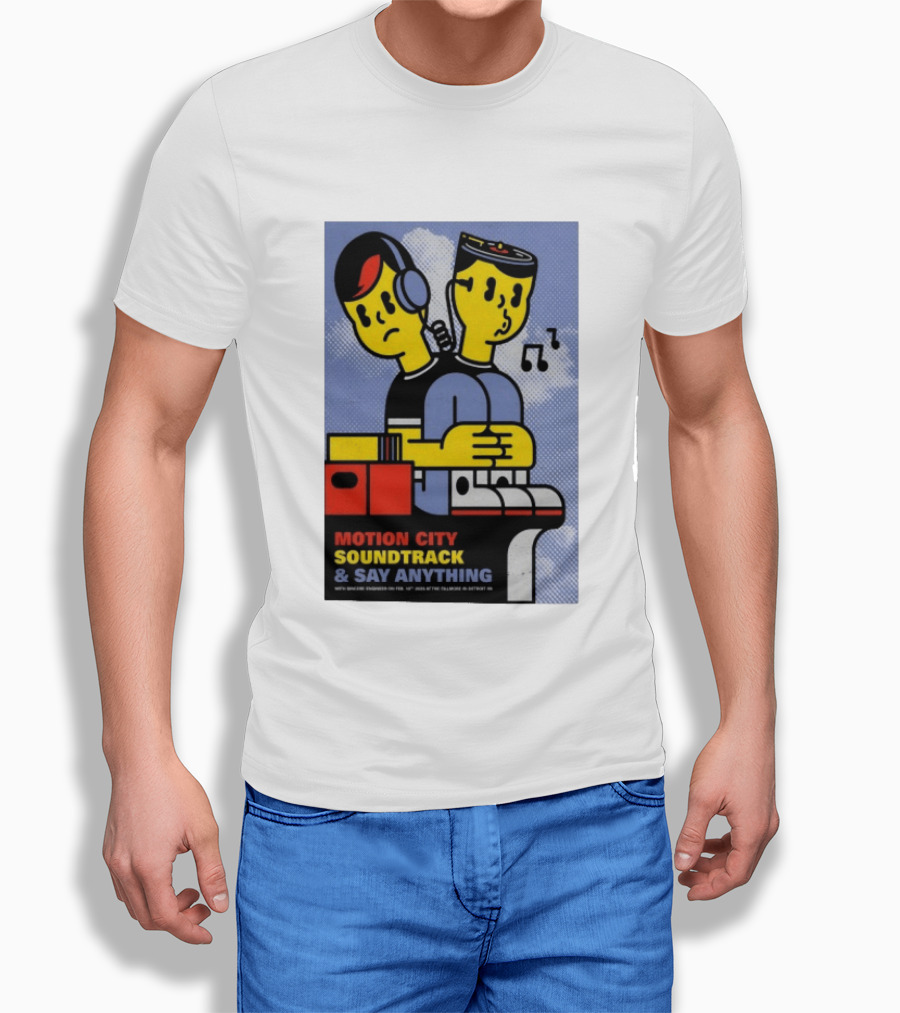 Motion City Soundtrack Say Anything Tour February 10 2026 Fillmore Detroit T-Shirt