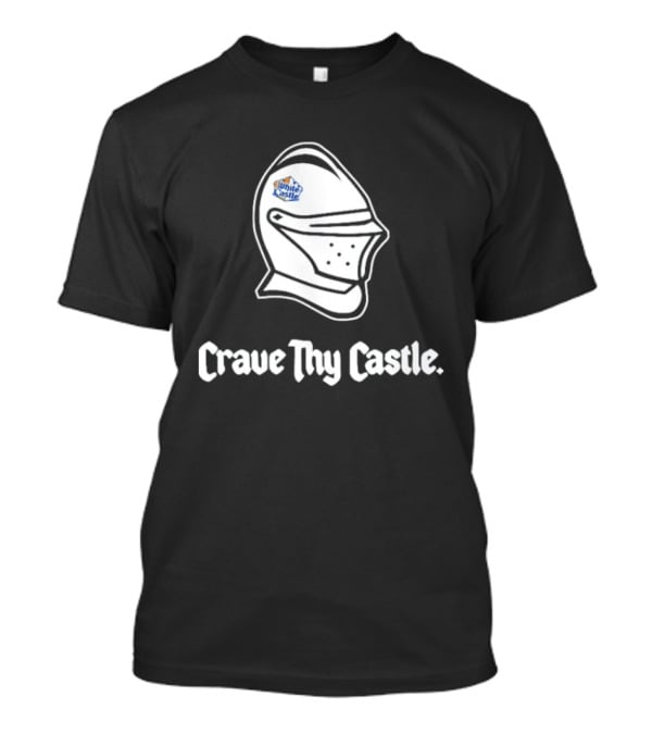 Crave Thy Castle White Castle Knight Helmet T-Shirt