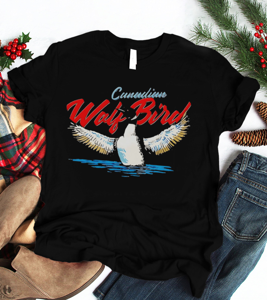 Canadian Wolf Bird Minnesota Loon Lake T-Shirt