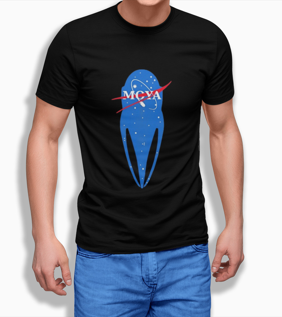 MQYA NASA Space Themed Blue Astronaut T-Shirt