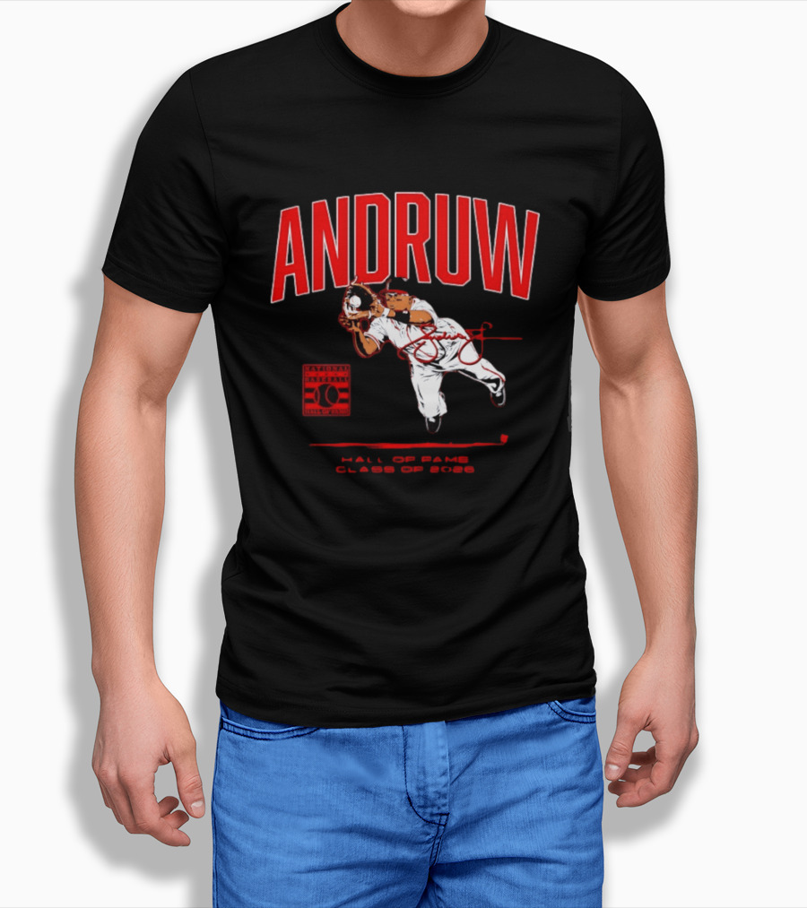 Andruw Jones National Baseball Hall Of Fame Class Of 2026 T-Shirt