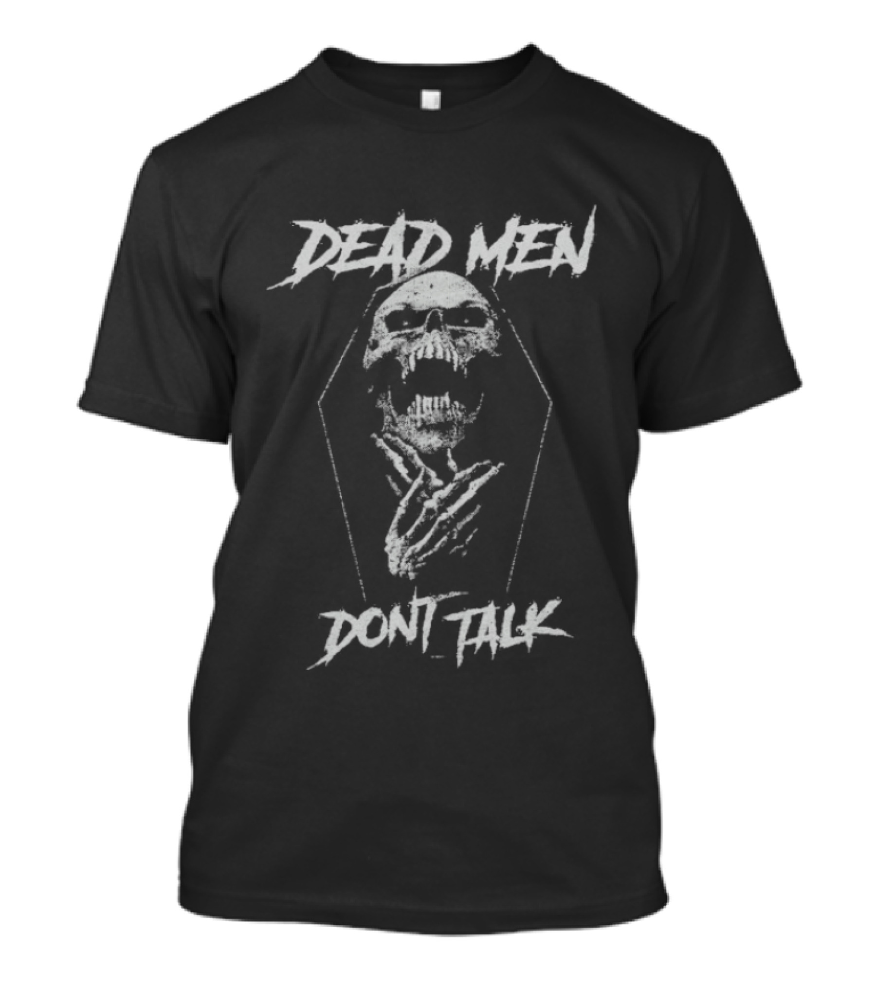 Dead Men Don't Talk Coffin Skeleton Mark Calaway The Undertaker T-Shirt