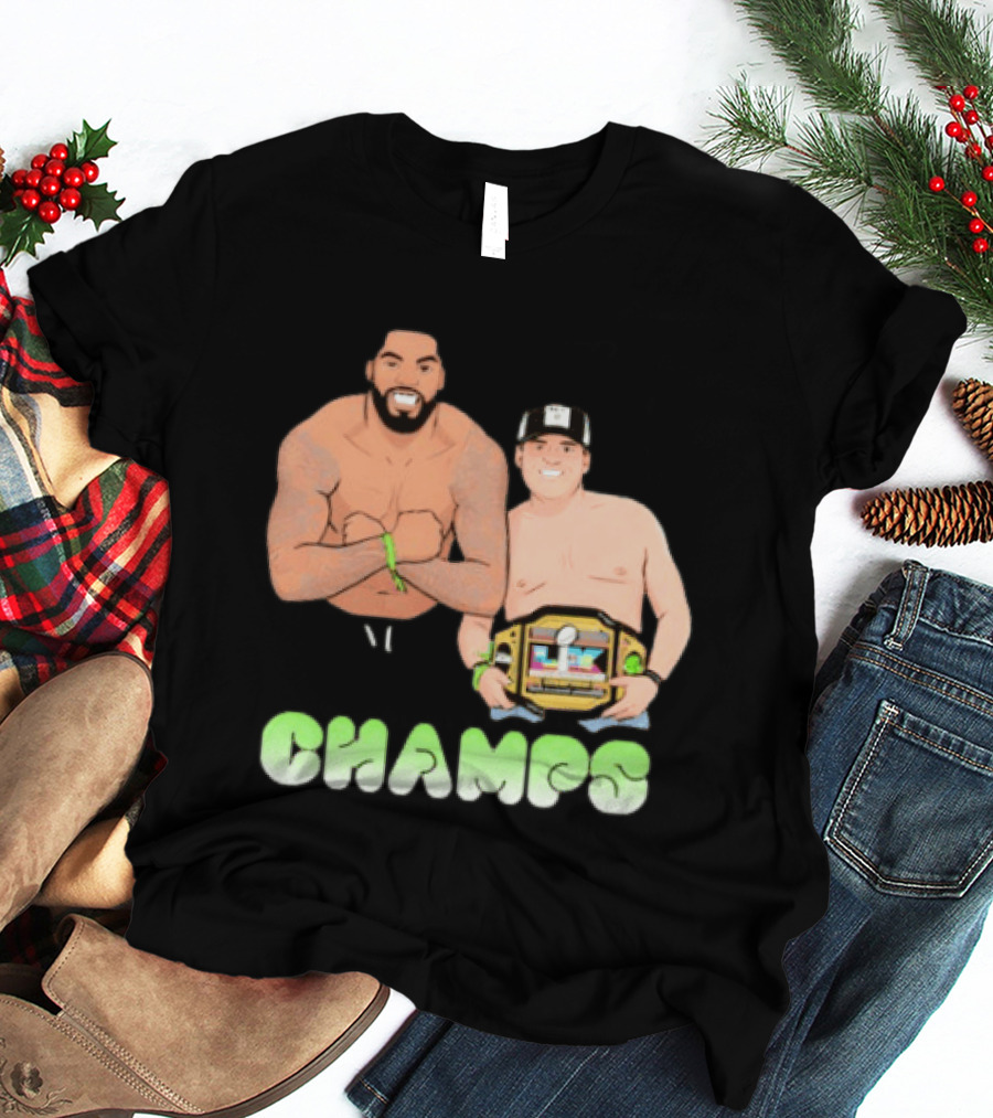JS And Leo Celebrate Seattle Champs With Belt Champs T-Shirt