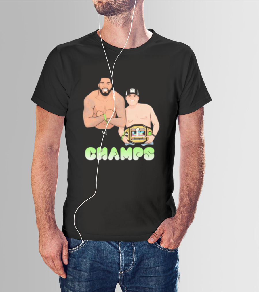 JS And Leo Celebrate Seattle Champs With Belt Champs T-Shirt