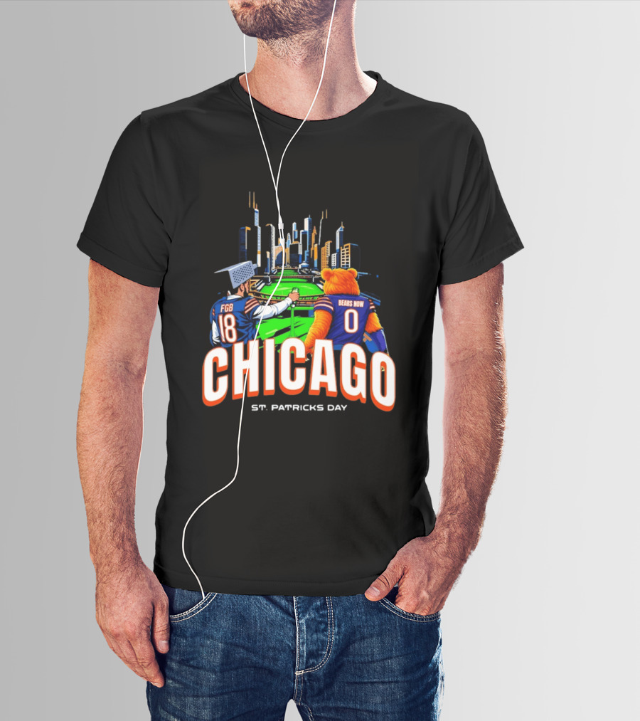 Chicago Bears St. Patricks Day Green River FGB Bears Now T-Shirt