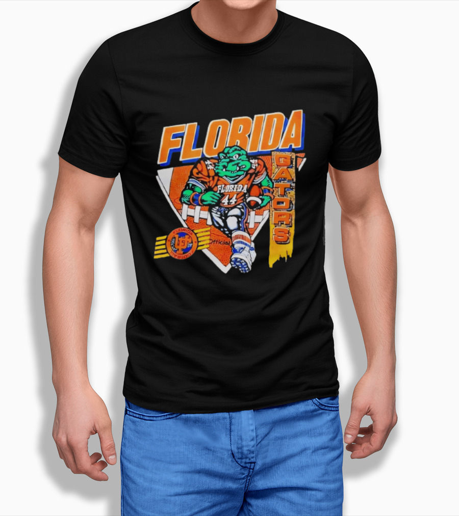 Florida Gators Football Alligator Cartoon 44 Player T-Shirt