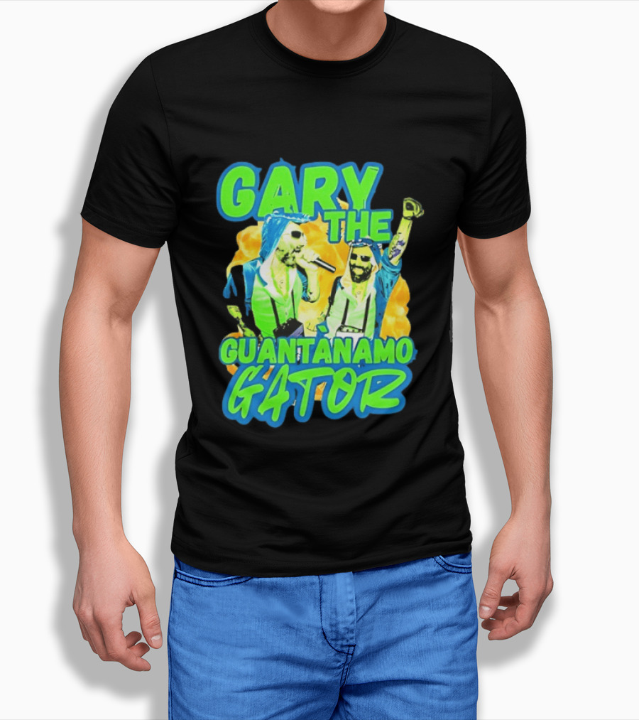 Gary The Guantanamo Gator Retro Pop Culture T-Shirt