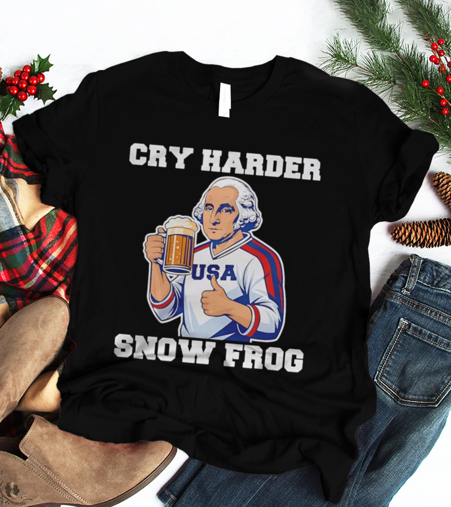 Cry Harder USA Player Snow Frog T-Shirt