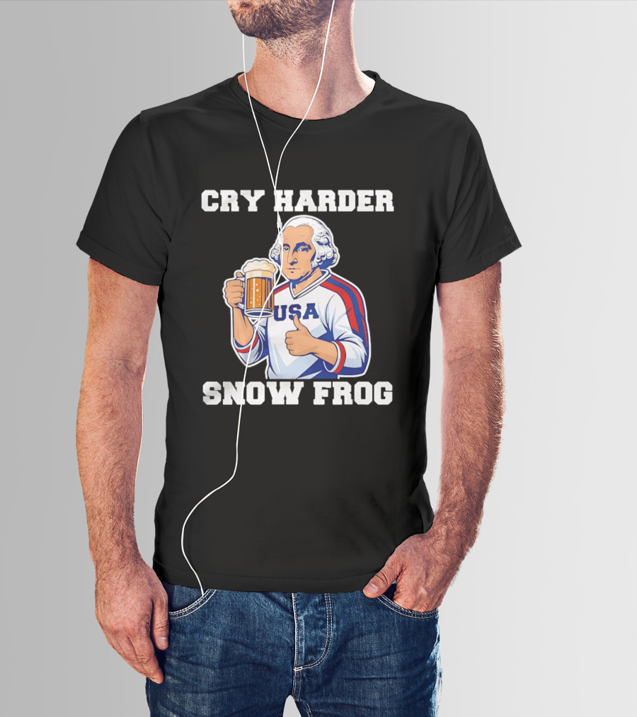 Cry Harder USA Player Snow Frog T-Shirt