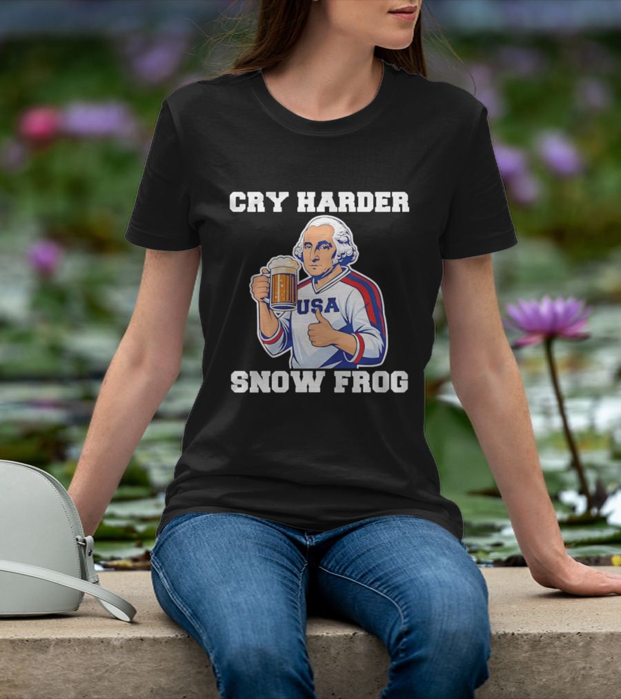 Cry Harder USA Player Snow Frog T-Shirt