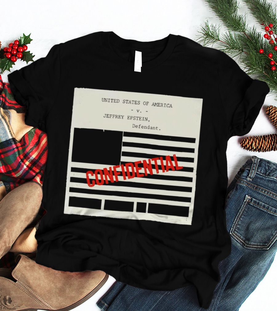 United States Of America Vs Epstein Defendant Flag Confidential T-Shirt