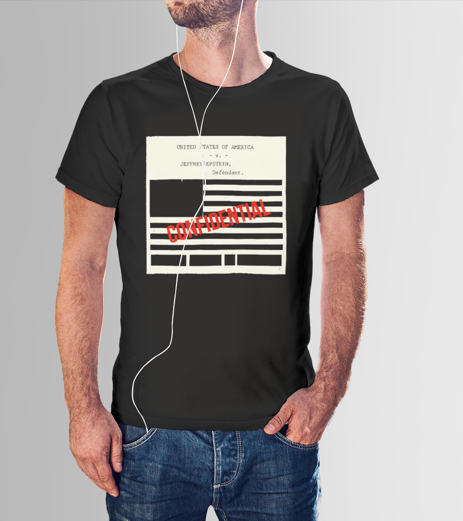 United States Of America Vs Epstein Defendant Flag Confidential T-Shirt
