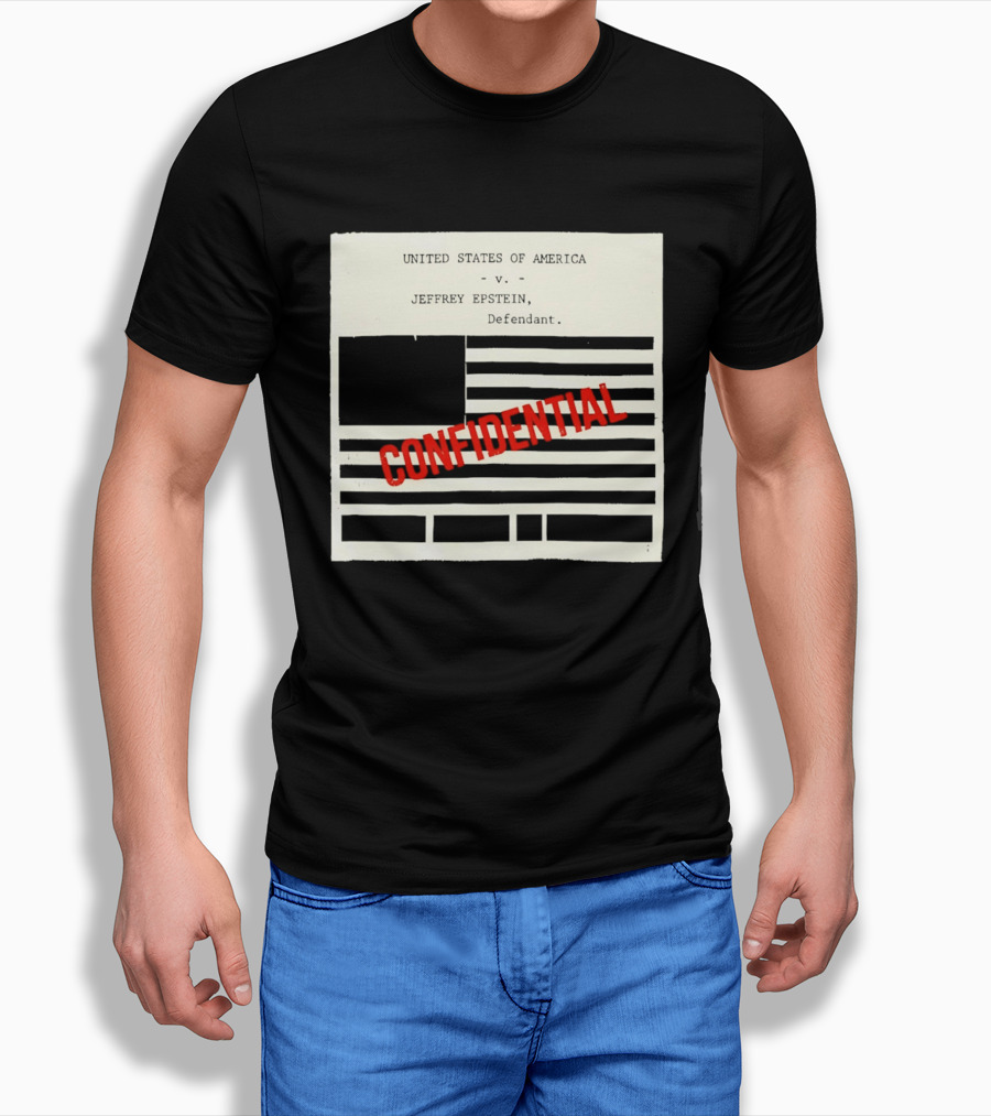 United States Of America Vs Epstein Defendant Flag Confidential T-Shirt