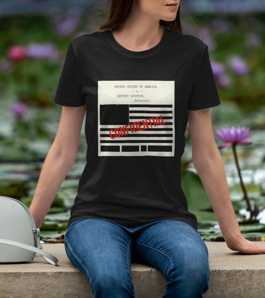 United States Of America Vs Epstein Defendant Flag Confidential T-Shirt