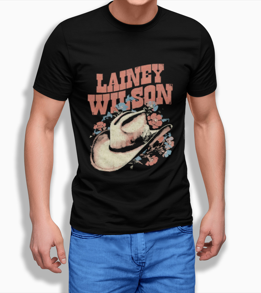 Lainey Wilson Country Music Western Hat Floral T-Shirt