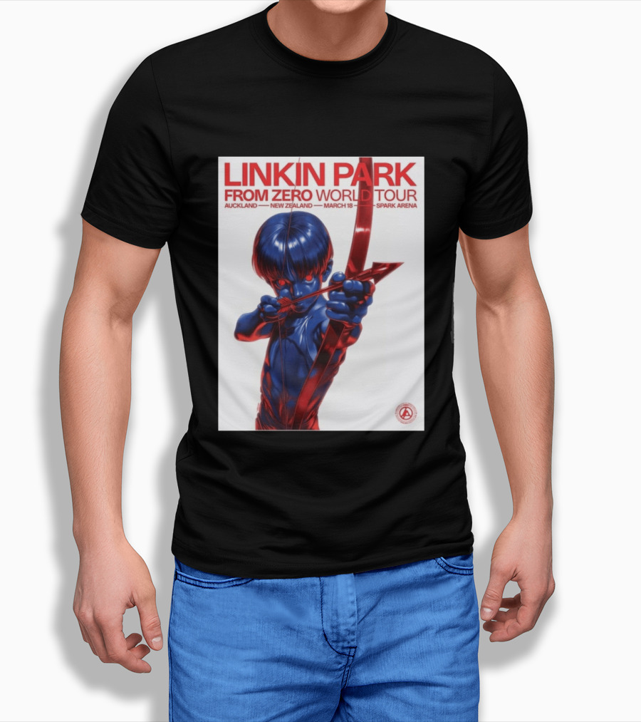 Linkin Park From Zero World Tour Auckland New Zealand 2026 March 18 Spark Arena T-Shirt