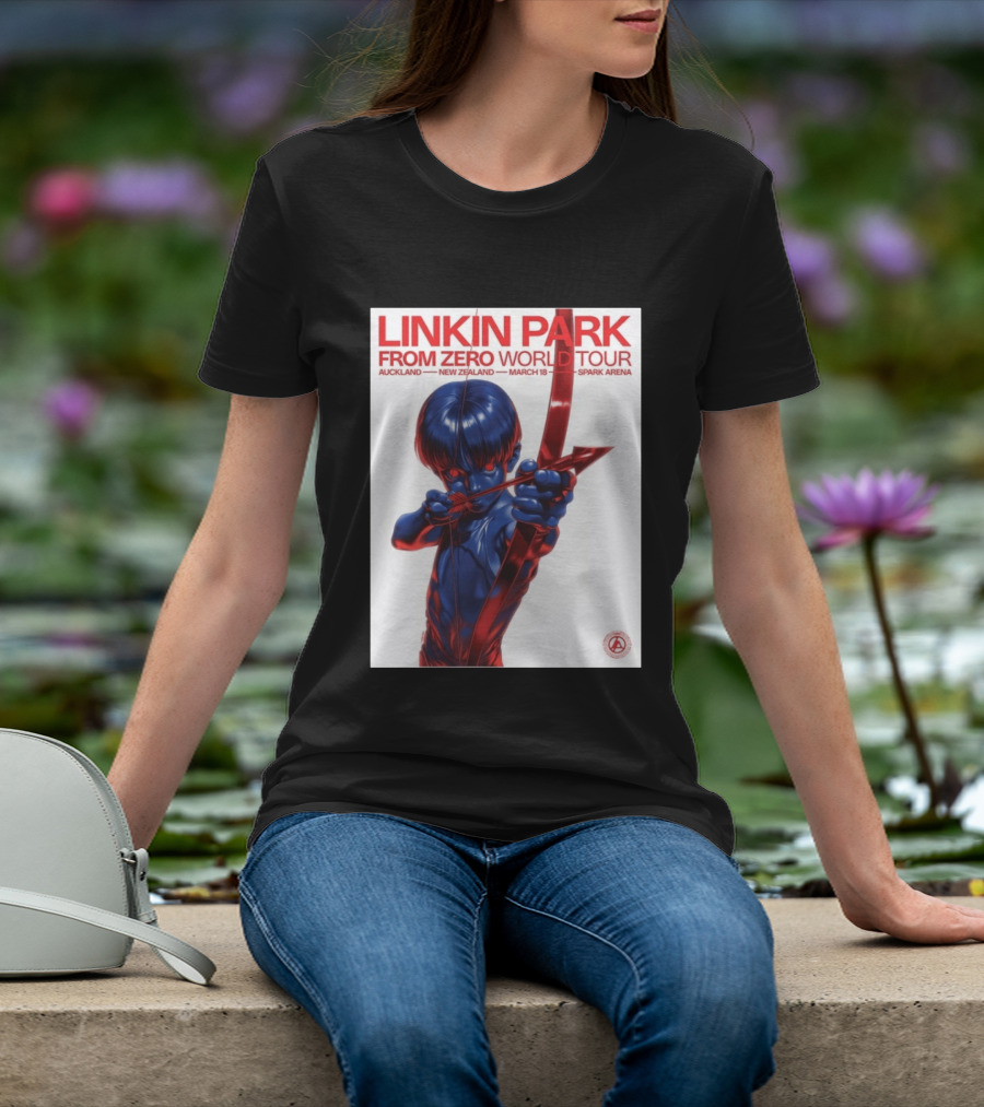 Linkin Park From Zero World Tour Auckland New Zealand 2026 March 18 Spark Arena T-Shirt