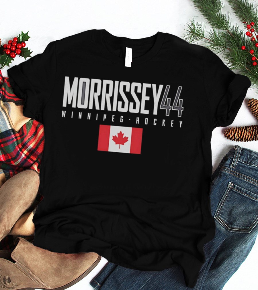 Morrissey 44 Winnipeg Hockey Canada Flag T-Shirt