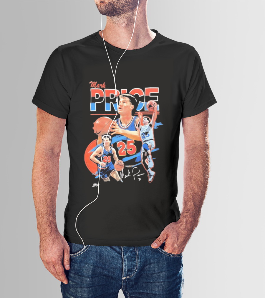 Mark Price 25 Orlando Magic Basketball Player T-Shirt