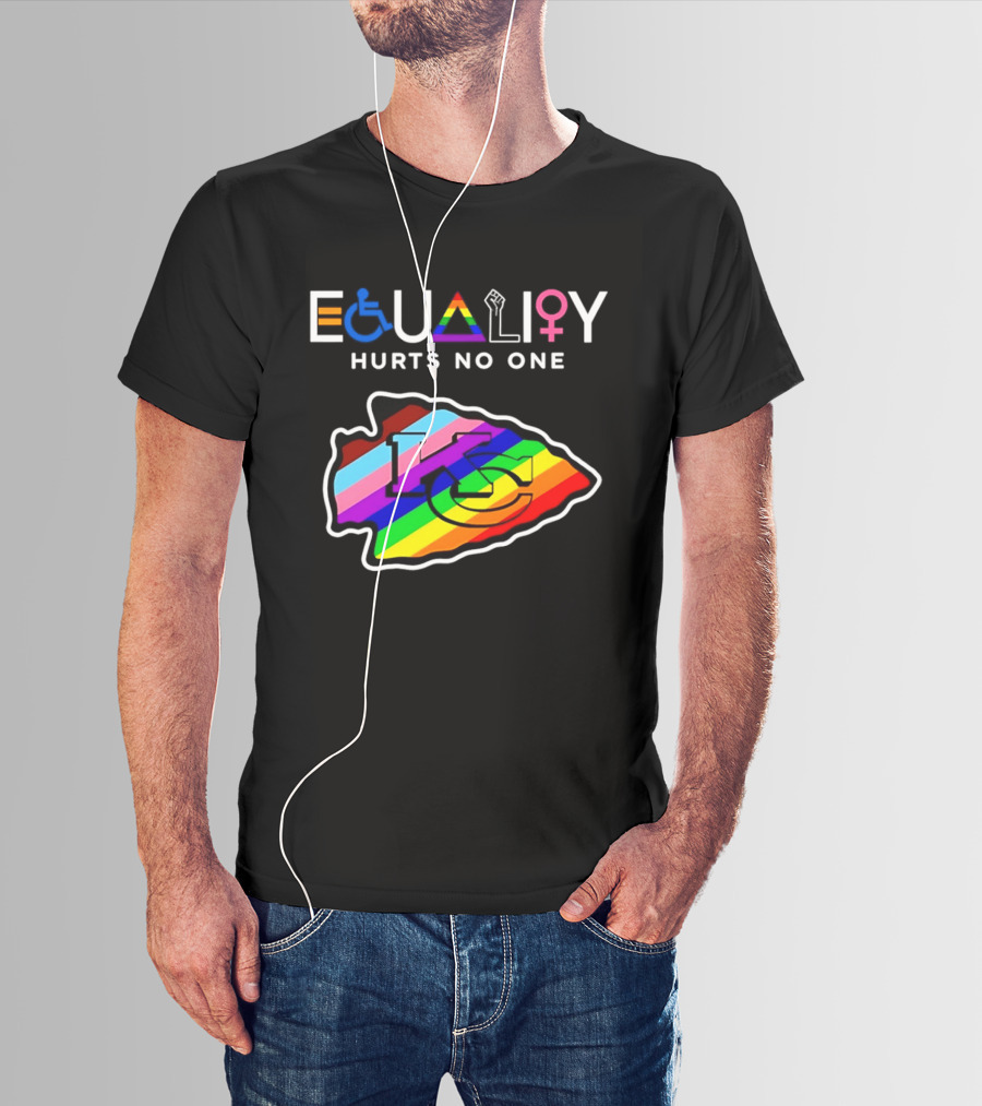 Kansas City Chiefs Equality Hurts No One LGBTQ Pride T-Shirt